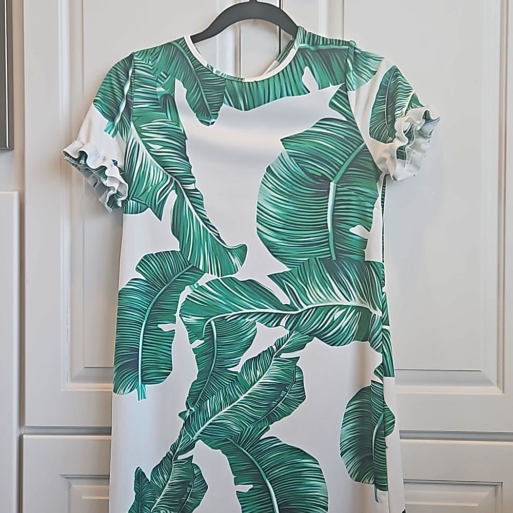 XS Mini Sheath dress w/ruffle sleeve